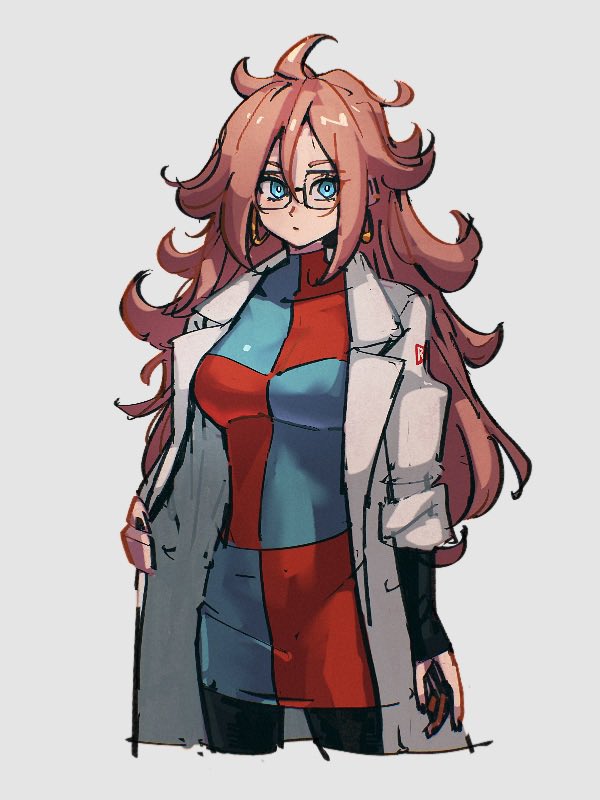 android 21 (dragon ball and 1 more) drawn by kemachiku