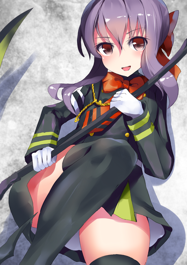 hiiragi shinoa (owari no seraph) drawn by henet_hene