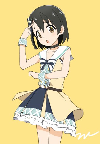 sasaki chie (idolmaster and 1 more) drawn by aayh