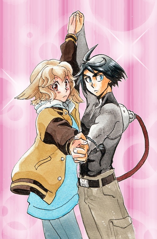 mikazuki augus and atra mixta (gundam and 2 more) drawn by kino_mayoko