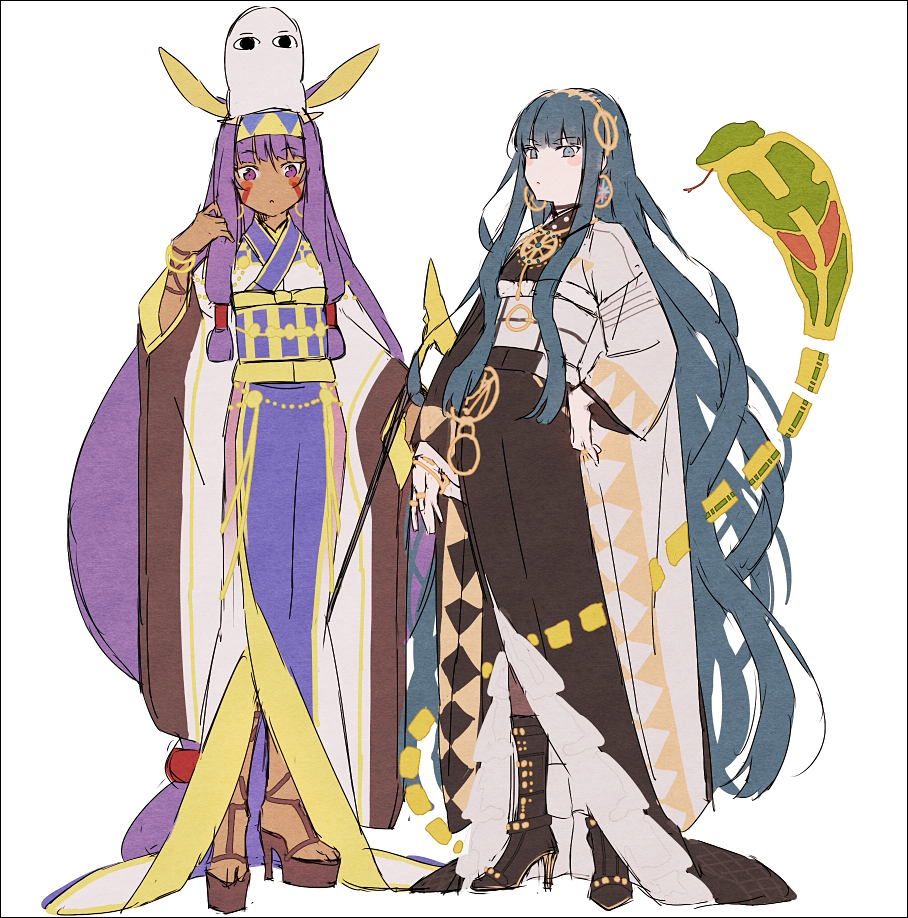 Nitocris Medjed And Cleopatra Fate And 1 More Drawn By Hakusai Tiahszld Danbooru