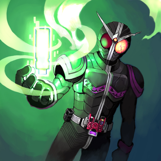 kamen rider double (kamen rider and 1 more) drawn by shigehiro_(hiroi_heya)
