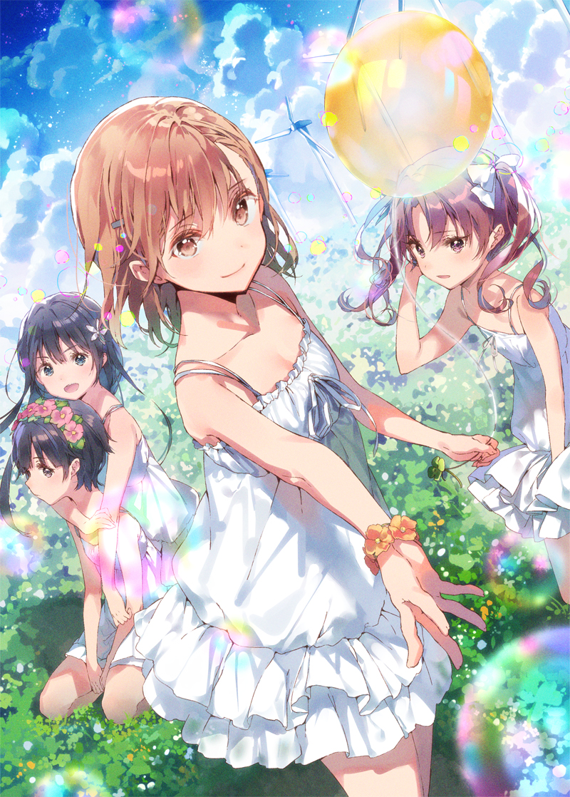 misaka mikoto, shirai kuroko, saten ruiko, and uiharu kazari (toaru majutsu no index and 1 more) drawn by dsmile