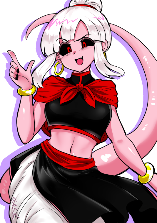 android 21, chi-chi, and majin android 21 (dragon ball and 1 more) drawn by einohire0085