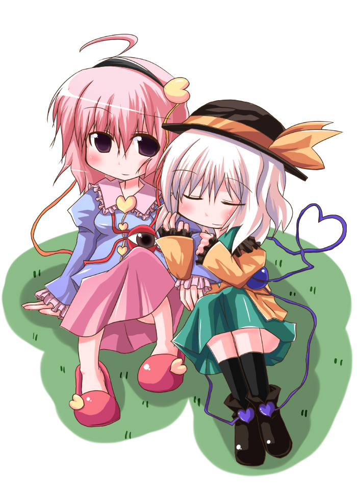 komeiji koishi and komeiji satori (touhou) drawn by kuraryu