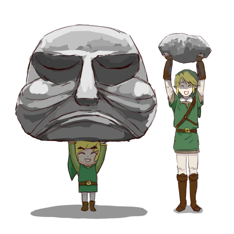 link and toon link (the legend of zelda and 2 more) drawn by o_tsuu