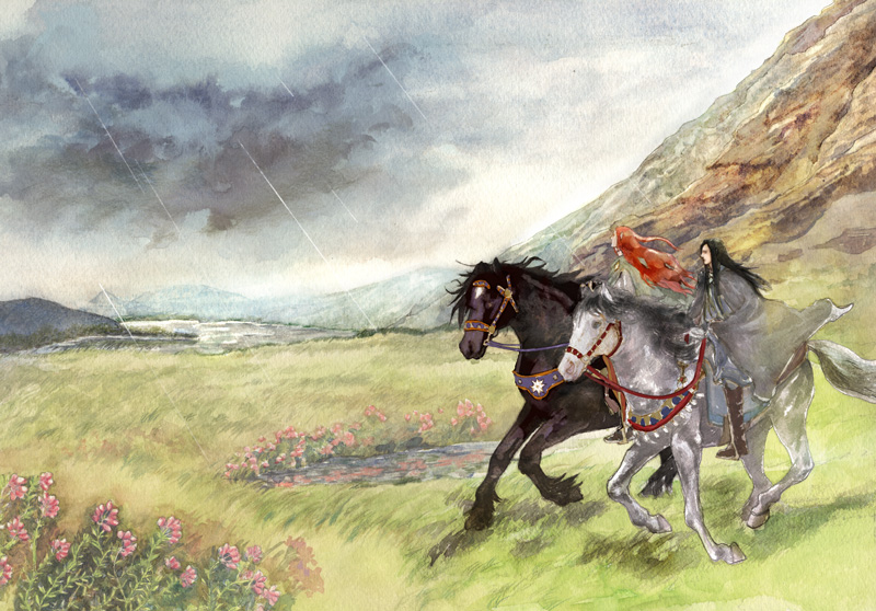 maedhros and maglor (tolkien's legendarium and 1 more) drawn by lomacchi