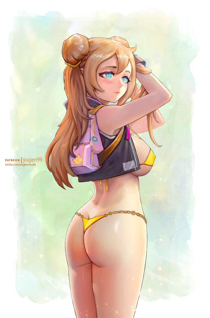 rosa (pokemon and 1 more) drawn by yugen99