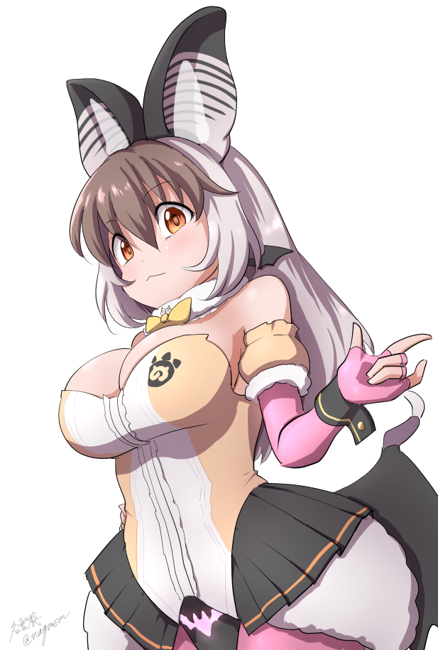 brown long-eared bat (kemono friends and 1 more) drawn by taurine_8000mg