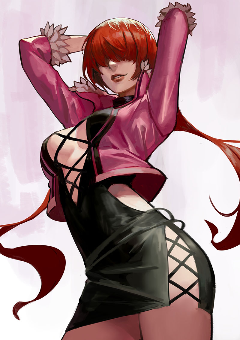 shermie (the king of fighters and 1 more) drawn by phamoz