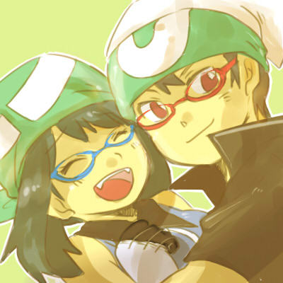 may and brendan (pokemon and 1 more) drawn by uramai