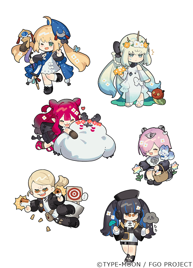 artoria pendragon, mash kyrielight, fou, tezcatlipoca, cernunnos, and 4 more (fate and 1 more) drawn by starshadowmagician