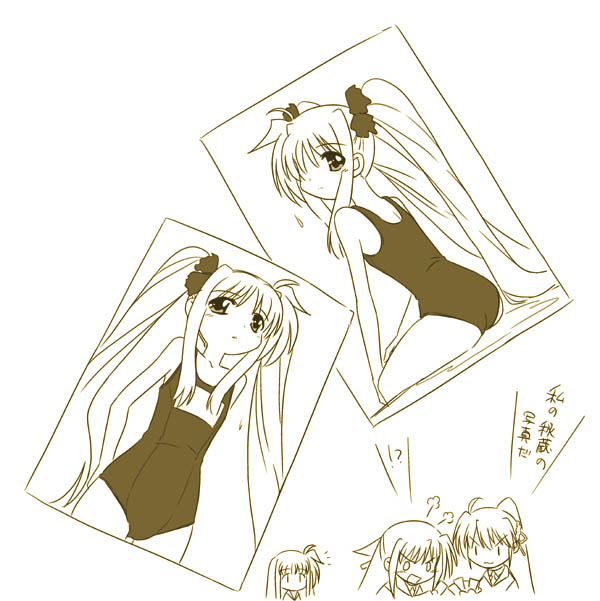 fate testarossa, signum, and ginga nakajima (lyrical nanoha and 1 more) drawn by tamu_(mad_works)