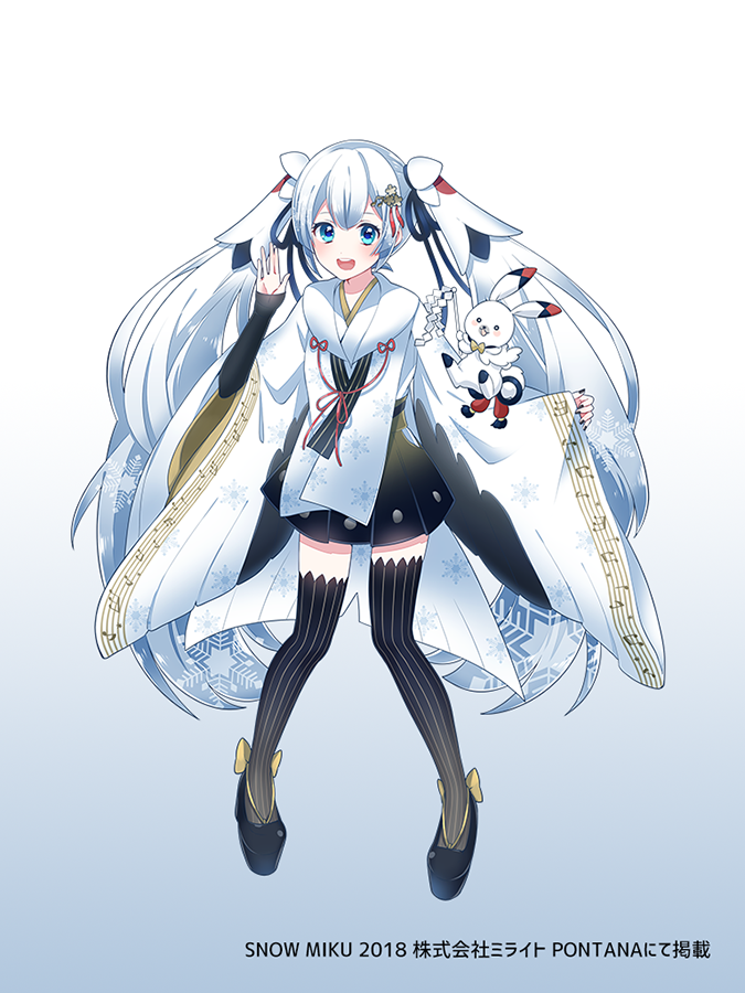 hatsune miku, yuki miku, and rabbit yukine (vocaloid) drawn by nakano_hyakka