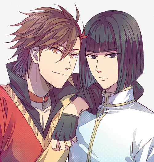shima sakon and shibata katsuie (sengoku basara and 1 more) drawn by toruglose