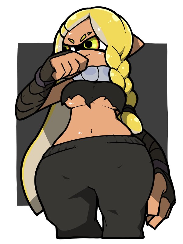 inkling player character, inkling girl, and agent 3 (splatoon and 1 more) drawn by name_omoitukan2