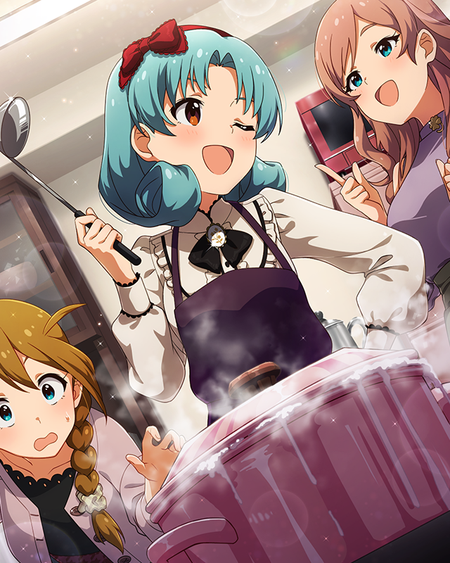 baba konomi, tokugawa matsuri, and baba karin (idolmaster and 2 more)