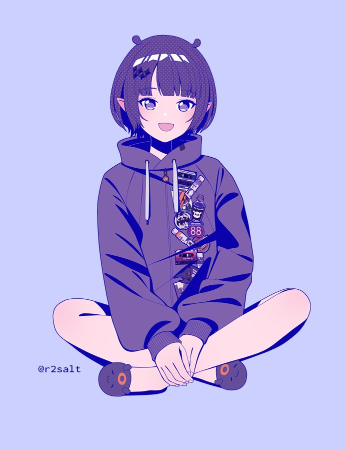 ninomae ina'nis (hololive and 1 more) drawn by r2salt