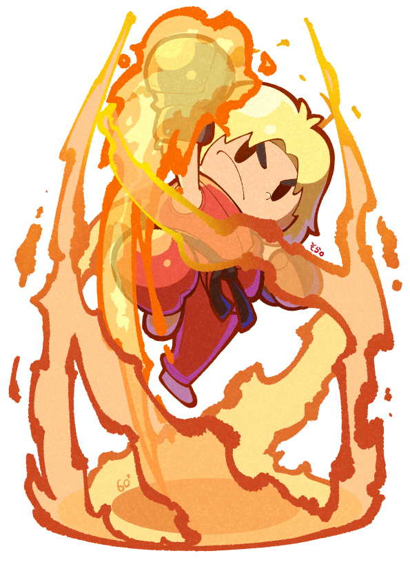 ken masters (street fighter and 1 more) drawn by 04sora40