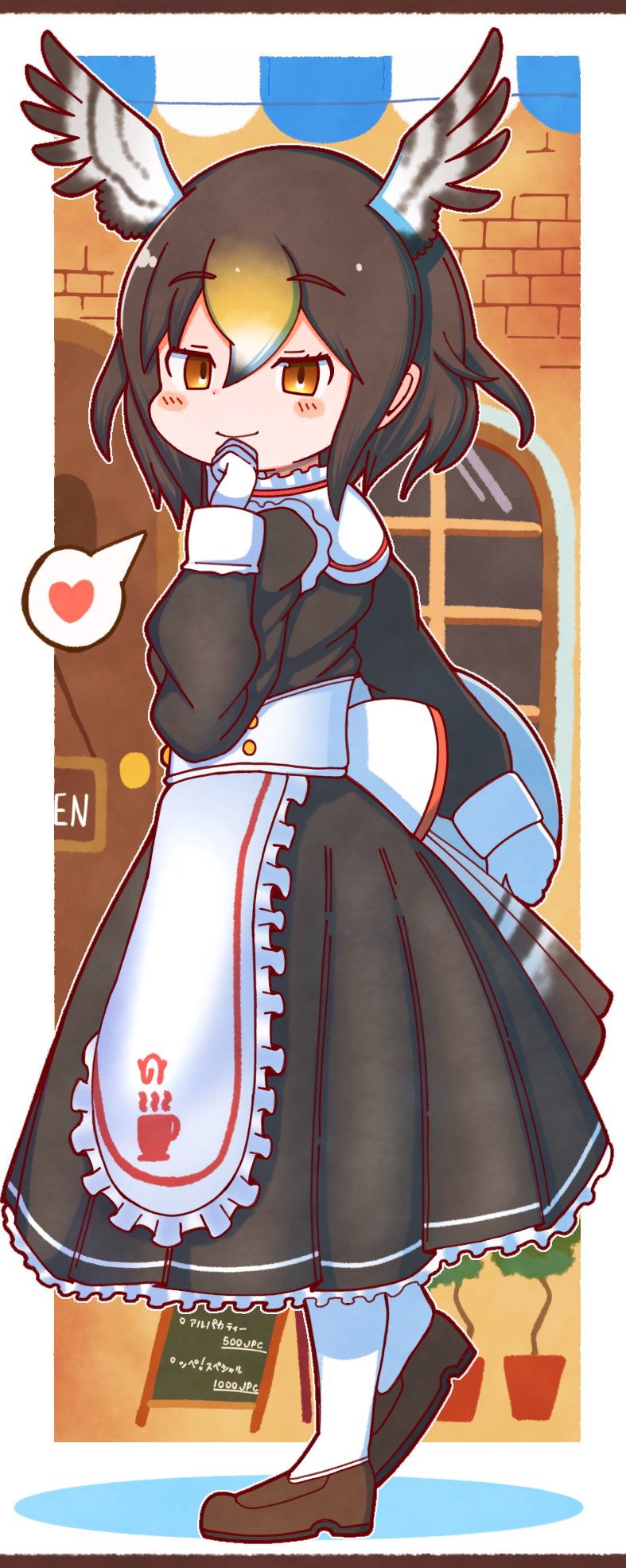 northern goshawk (kemono friends and 1 more) drawn by rakugakiraid