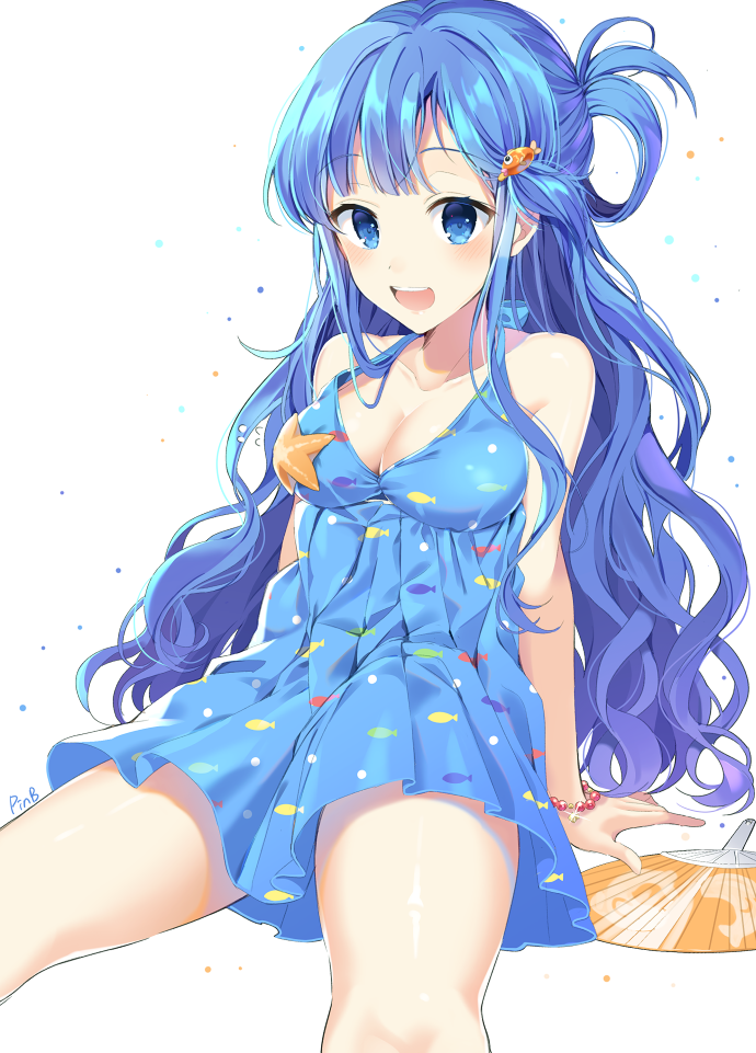 asari nanami (idolmaster and 1 more) drawn by pinb