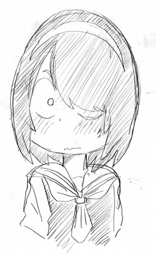 nishimura akane (jijou wo shiranai tenkousei ga guigui kuru.) drawn by manpon