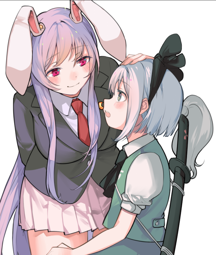 konpaku youmu and reisen udongein inaba (touhou) drawn by soku_(bluerule-graypray)
