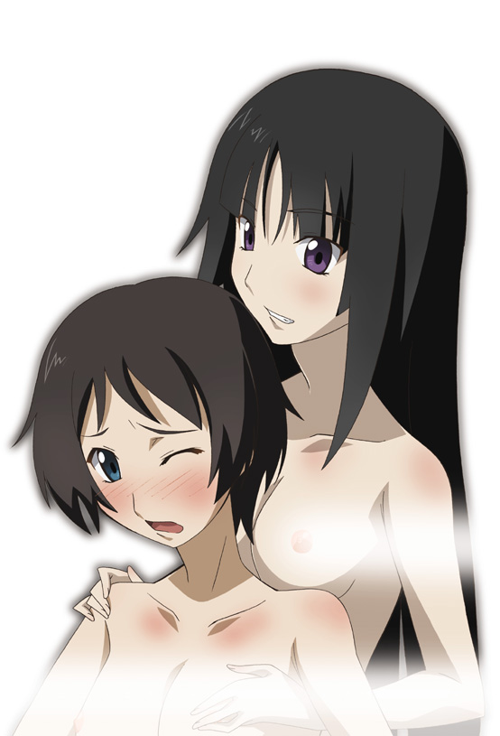 isayama yomi and tsuchimiya kagura (ga-rei and 1 more) drawn by paopa_ship