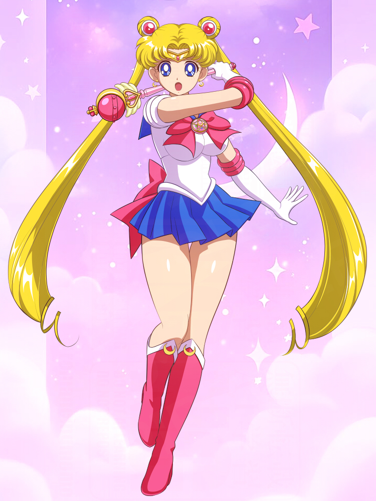tsukino usagi and sailor moon (bishoujo senshi sailor moon and 1 more) drawn by pirochi