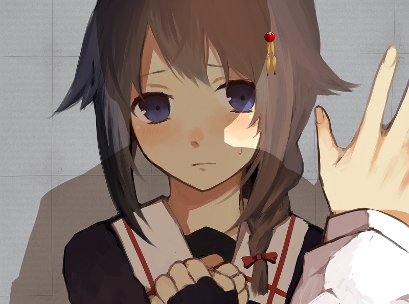 admiral and shigure (kantai collection) drawn by hamnoboru
