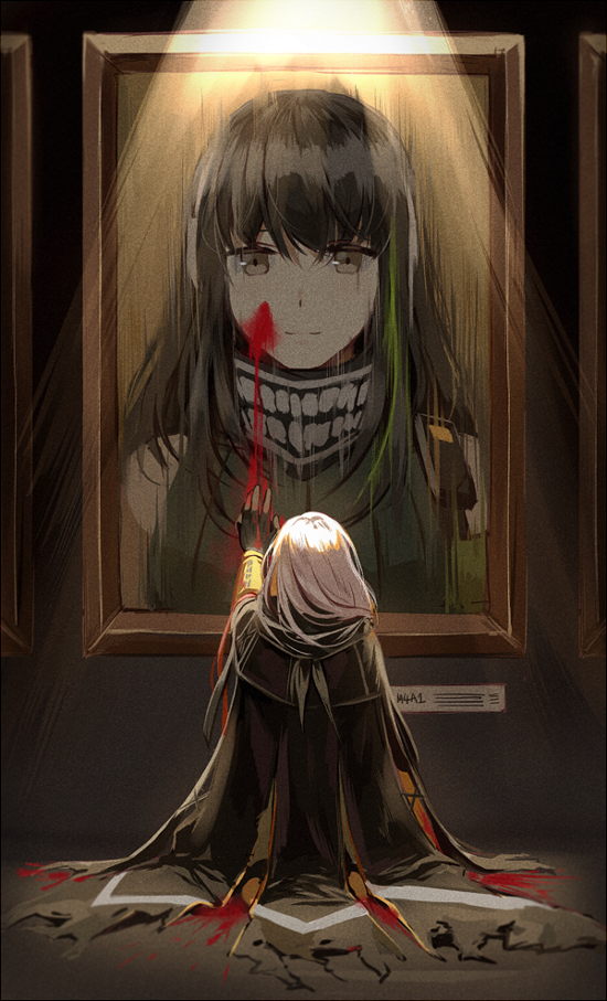 m4a1 and m16a1 (girls' frontline) drawn by silence_girl
