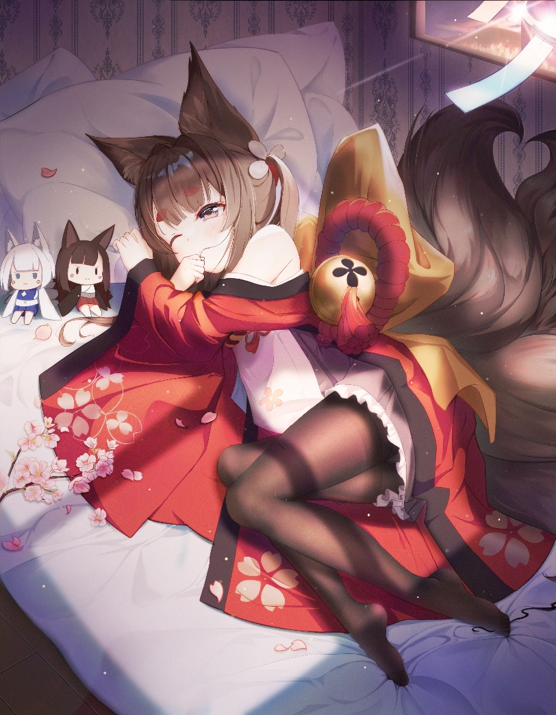 kaga, akagi, and amagi-chan (azur lane) drawn by chou_(1092086648)