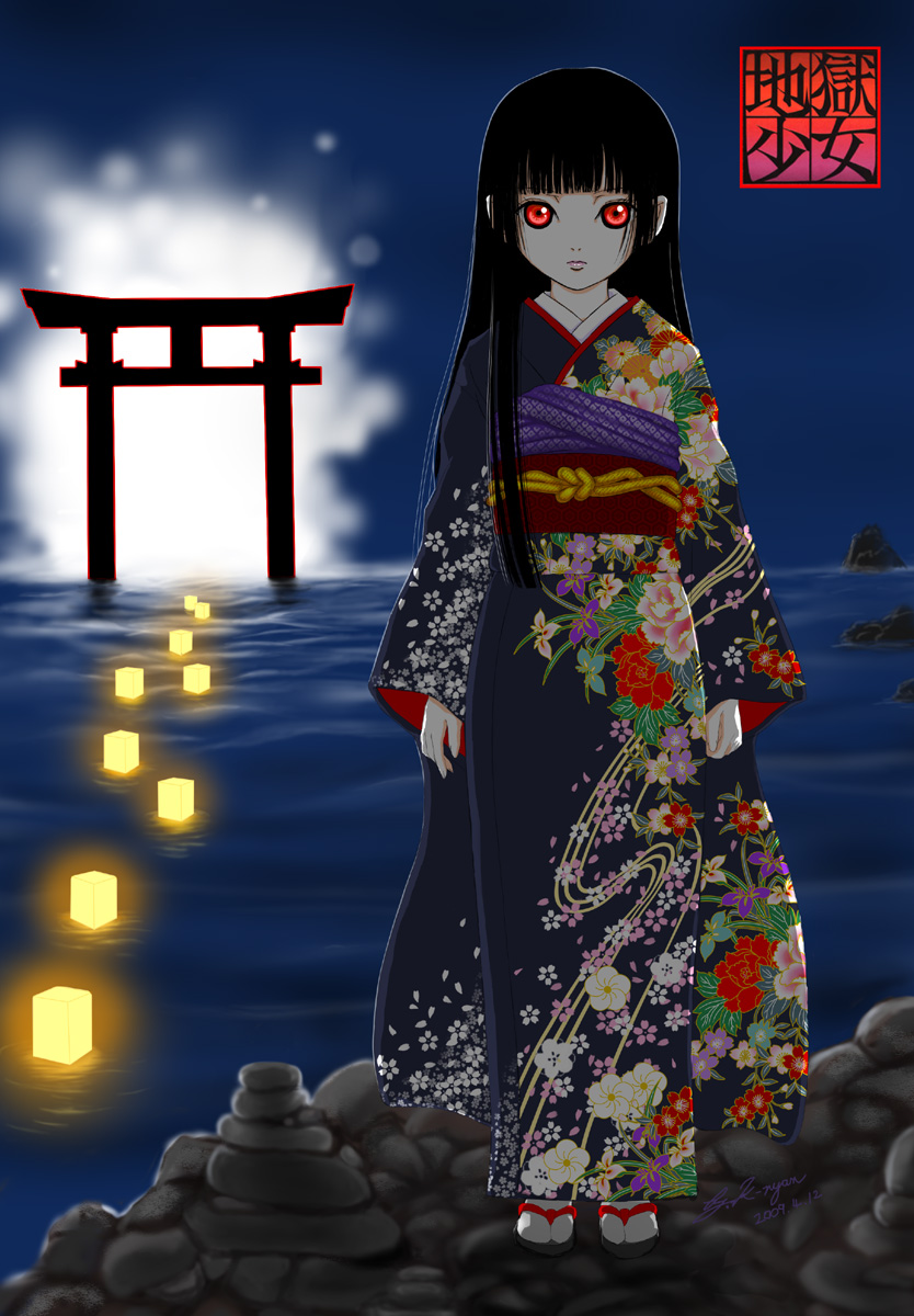 enma ai (jigoku shoujo) drawn by keinyan