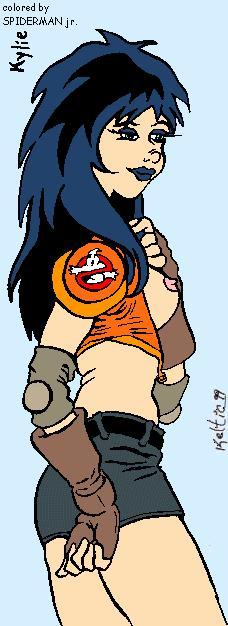 kylie griffin (ghostbusters and 1 more) drawn by keltic and spiderman_jr.
