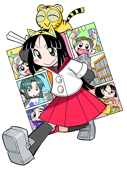miko, kuromimi kotora, ribbon kotora, torami, ruru, and 2 more (toranoana and 1 more) drawn by mukku_(mook-tv)
