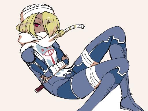 sheik (the legend of zelda and 1 more) drawn by goma_tonbi