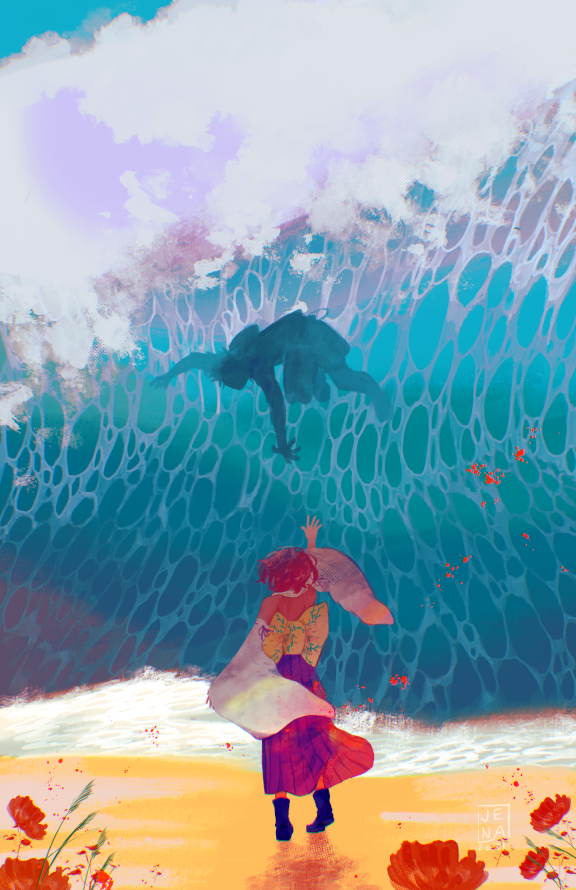 yuna and tidus (final fantasy and 1 more) drawn by jena_(mintycolors)