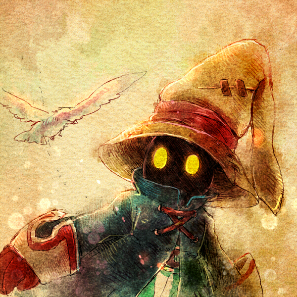 black mage and vivi ornitier (final fantasy and 1 more) drawn by takanamushi