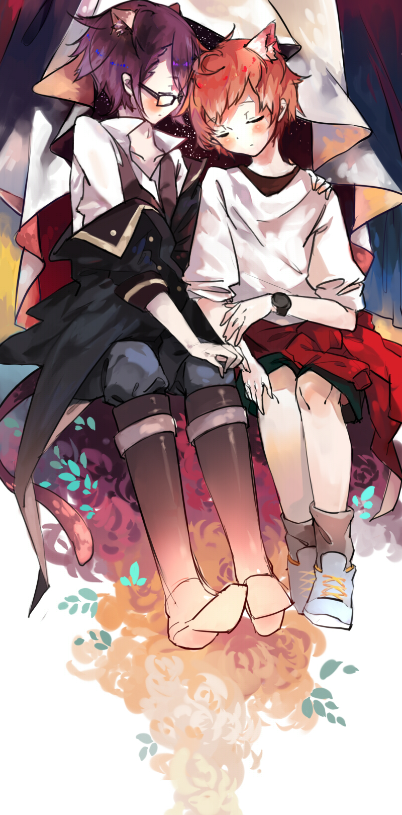 fushimi saruhiko and yata misaki (k-project) drawn by sevten_(ashkeroth)