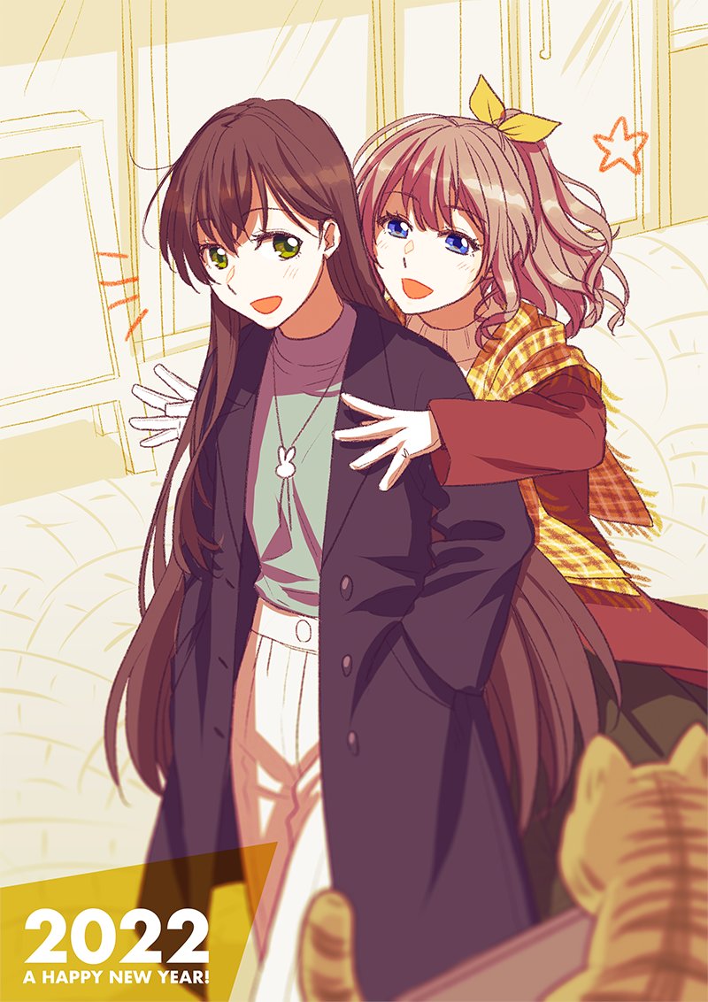 hanazono tae and yamabuki saya (bang dream!) drawn by hachikai_hacchi