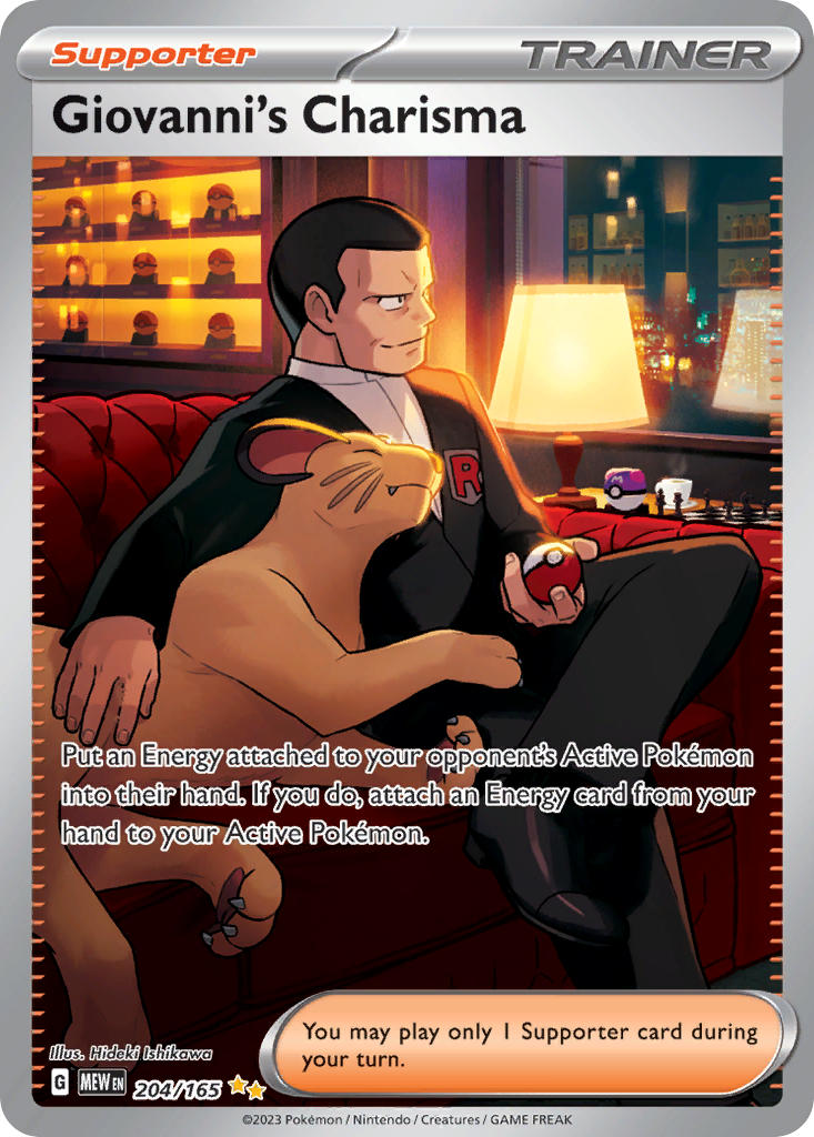 giovanni and persian (pokemon and 2 more) drawn by ishikawa_hideki