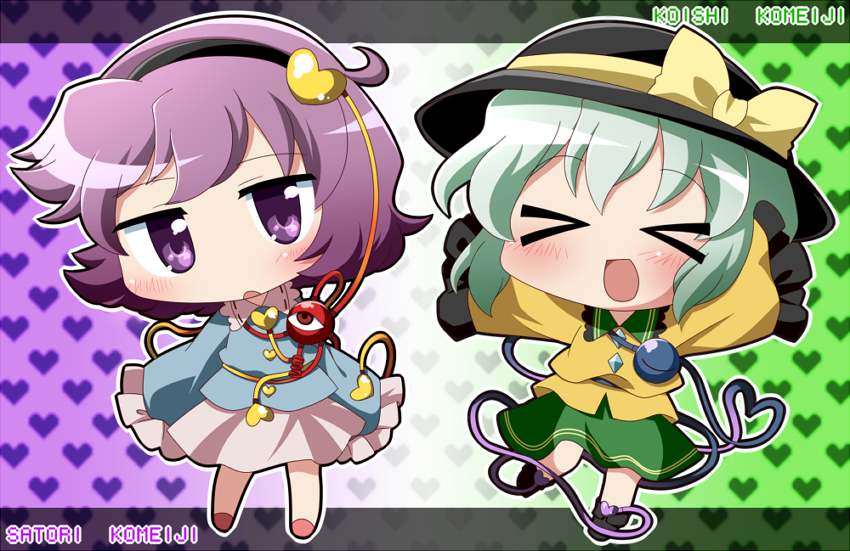 komeiji koishi and komeiji satori (touhou) drawn by ayu_(iyokanya)