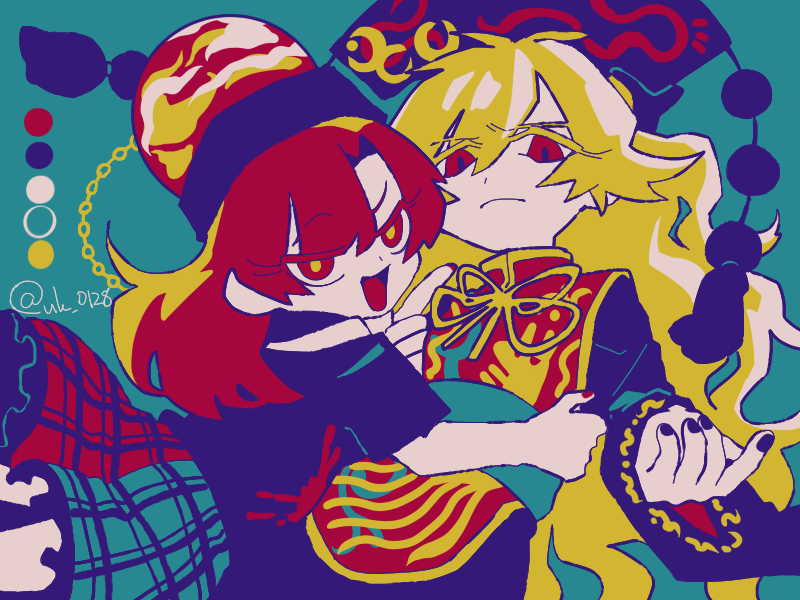 junko and hecatia lapislazuli (touhou) drawn by raya_(uk_0128)