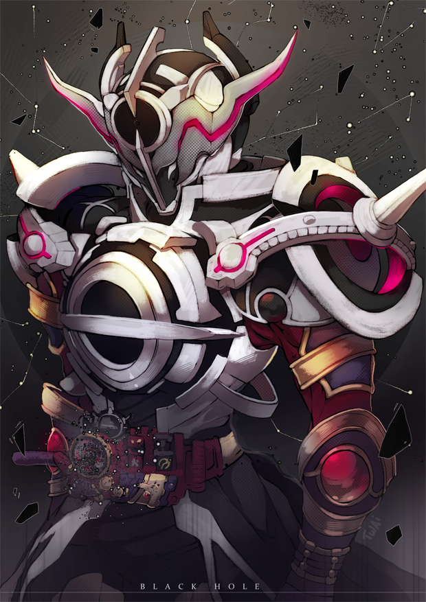 kamen rider evol, evolto, and evol blackhole (kamen rider and 1 more) drawn by twai