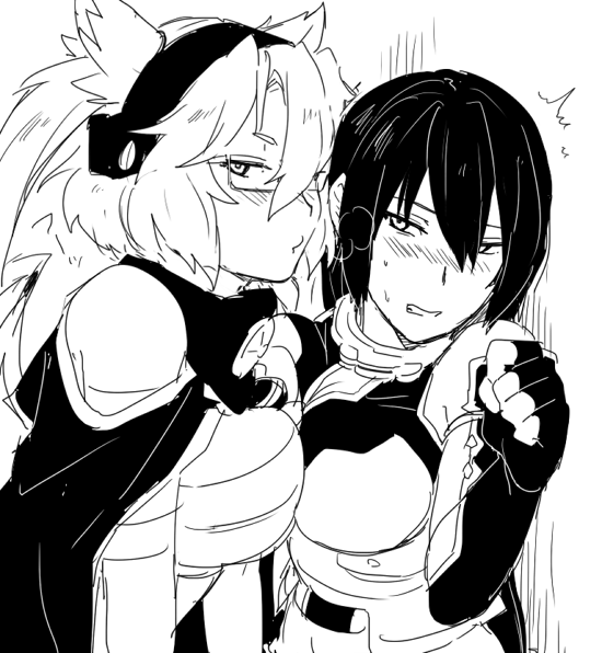 nagato and musashi (kantai collection) drawn by ikeshita_moyuko