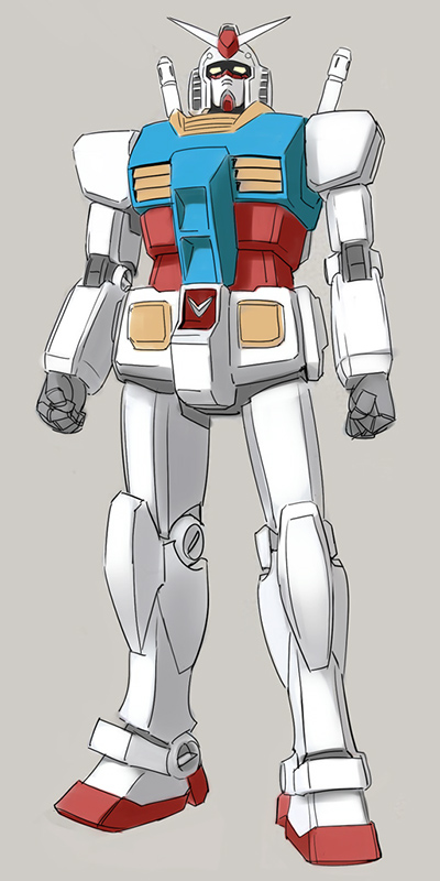 rx-78-2 gundam (gundam and 1 more) drawn by nishieda