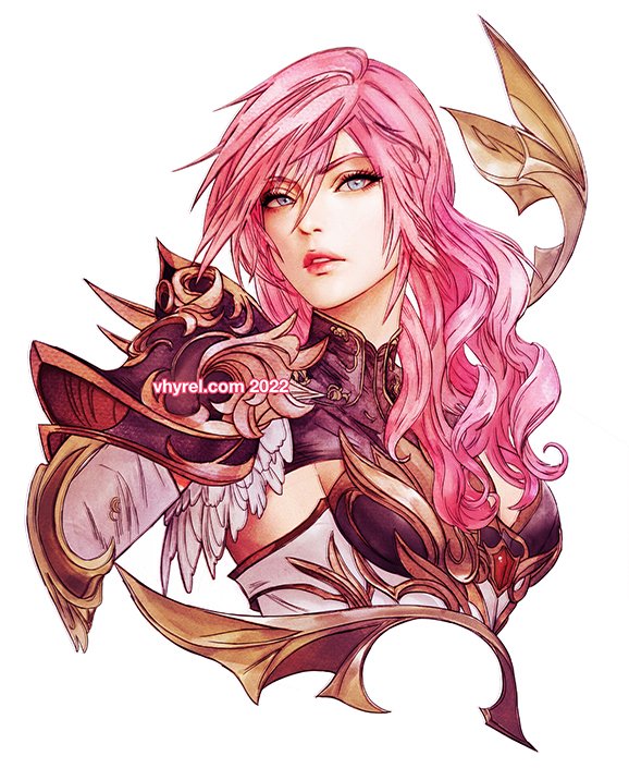 lightning farron (final fantasy and 1 more) drawn by vhyrel