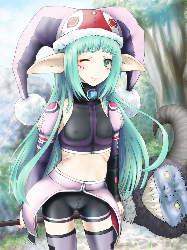 fonewearl and hildeblue (phantasy star and 1 more) drawn by velvet06