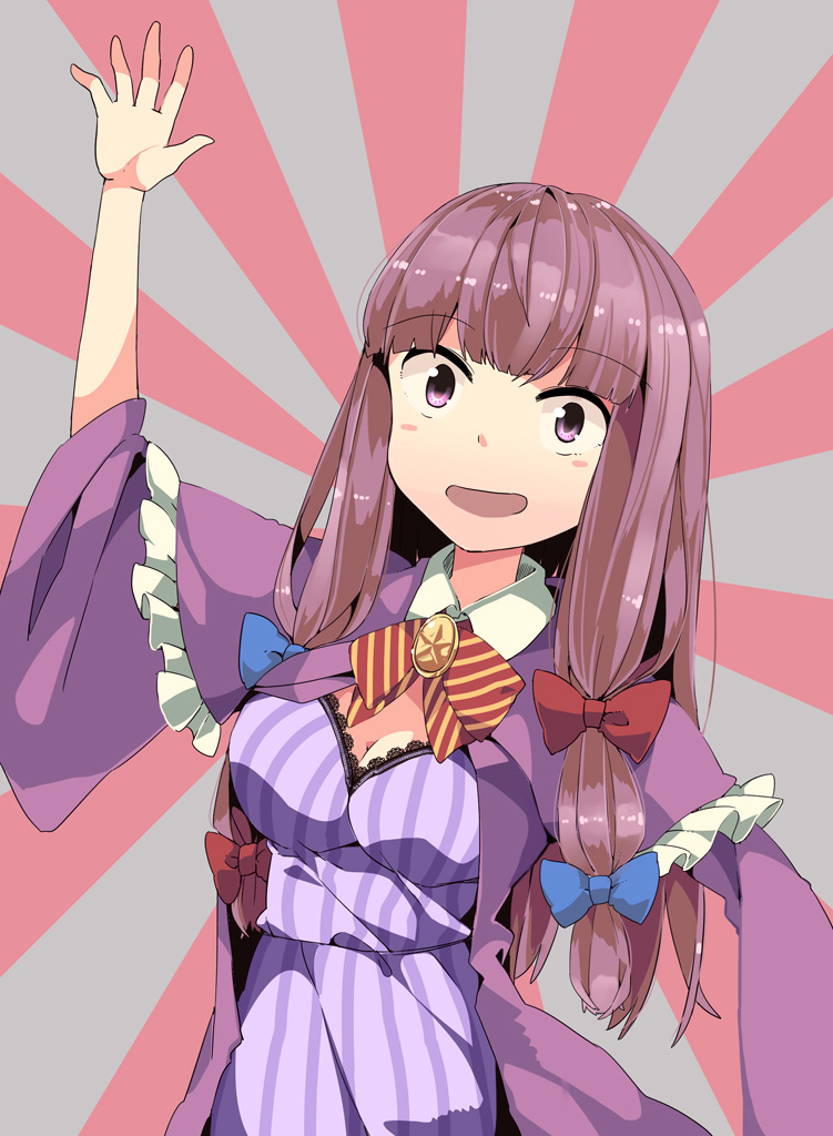 patchouli knowledge and taisa (touhou and 1 more) drawn by aoi_kujira