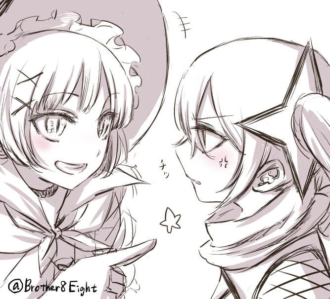 ripple and top speed (mahou shoujo ikusei keikaku and 1 more) drawn by sister_nanashi
